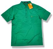 View Item Farah Vintage Tailored Collar Cotton Polo Shirt Green 